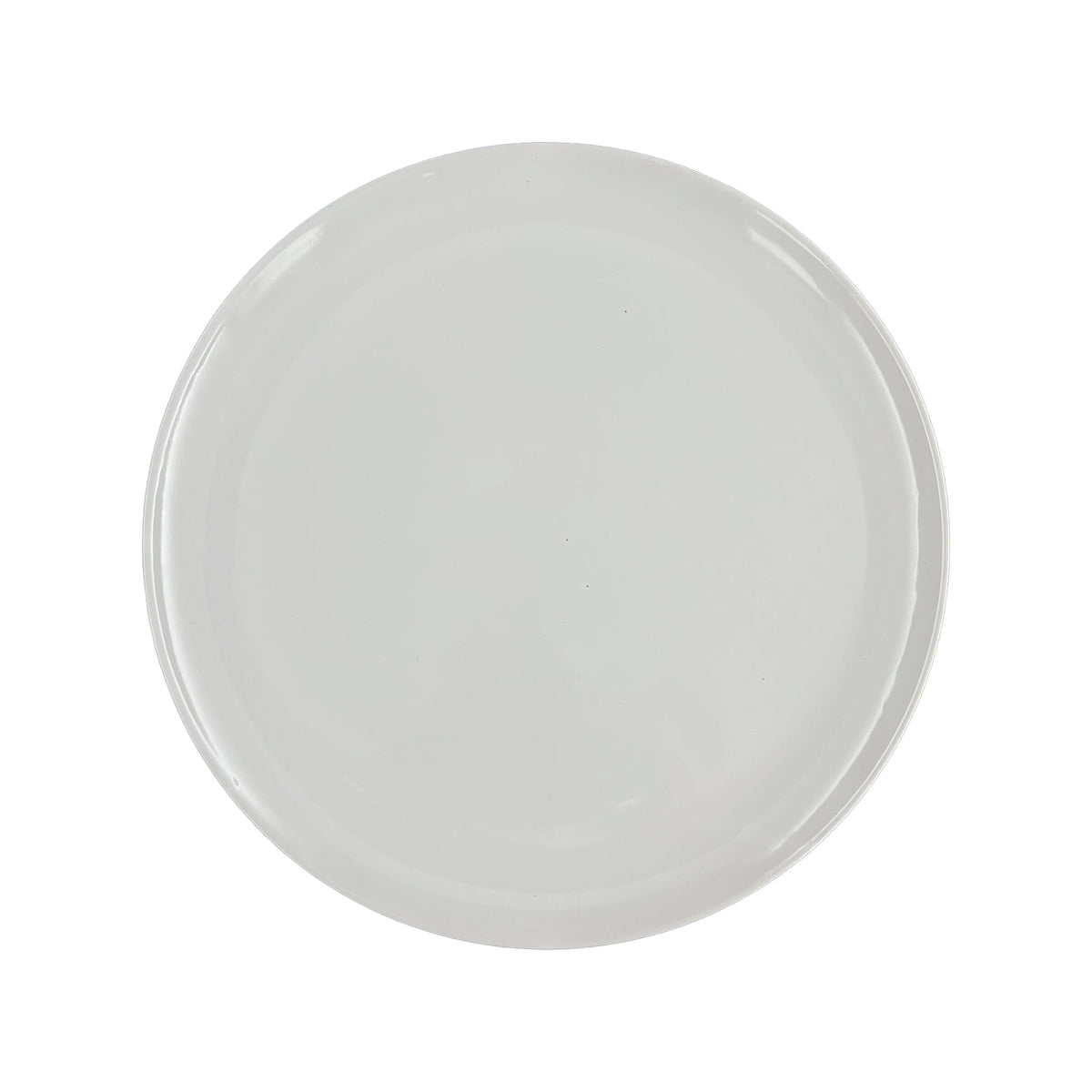 Shell Bisque Grey Porcelain 4 Piece Dinnerware Set, Service For 1