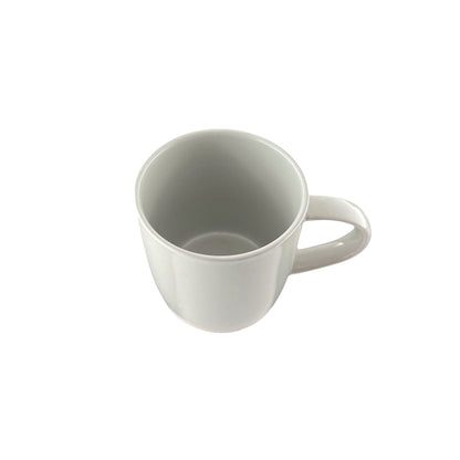 Shell Bisque Grey Porcelain 4 Piece Dinnerware Set, Service For 1