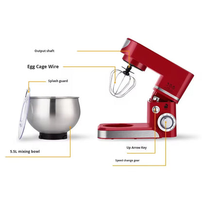 400W Stand Mixer, Multifunctional Kitchen Machine – Automatic Dough Kneader & Electric Egg Beater for Home Use