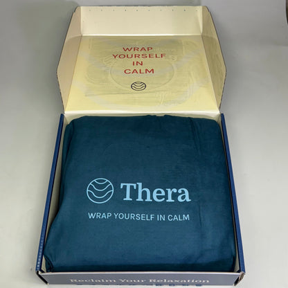 THERA Weighted Blanket Sz 42" x 66", Calming Navy BL613K