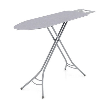 Foldable Ironing Board with Iron Rest and Adjustable Height-Turquoise