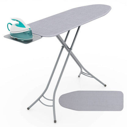 Foldable Ironing Board with Iron Rest and Adjustable Height-Turquoise