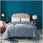 Kasentex Reversible All-Season Plush Comforter Set Twin/Queen/King - Warm Plush Bedding for Winter