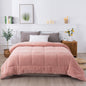 Kasentex Reversible All-Season Plush Comforter Set Twin/Queen/King - Warm Plush Bedding for Winter