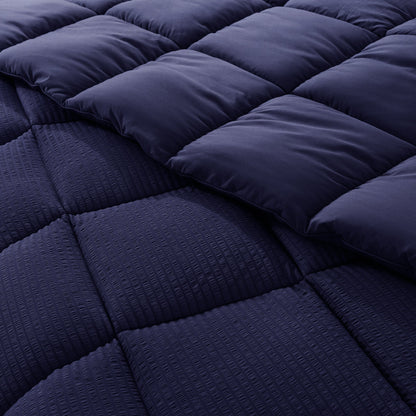 Kasentex Reversible All-Season Comforter Twin/Queen/King - Cozy Down Alternative Bedding