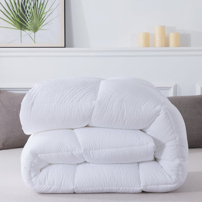 Kasentex Reversible All-Season Comforter Twin/Queen/King - Cozy Down Alternative Bedding