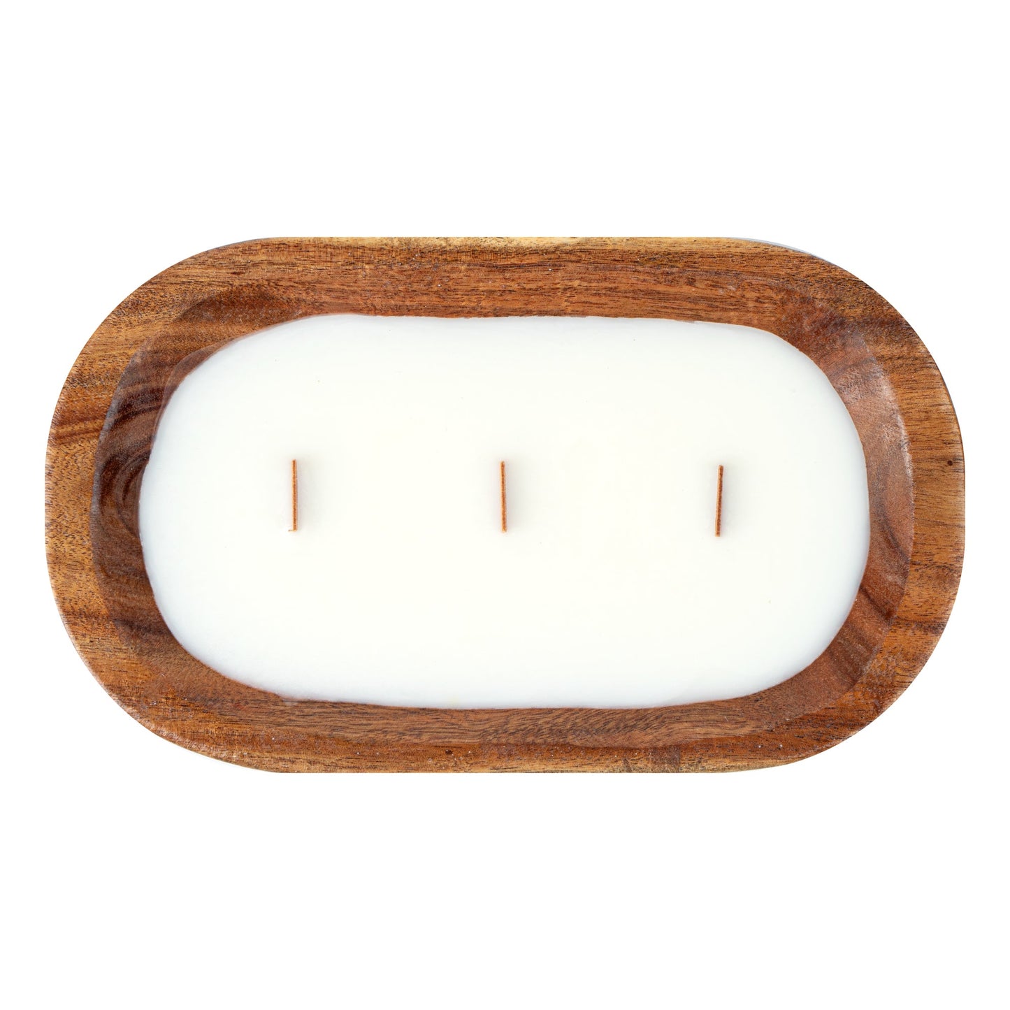 Coco Casa Handmade Wood Bowl Candle - Vanilla - 9" x 5 1/2" x 2" - 1 count box