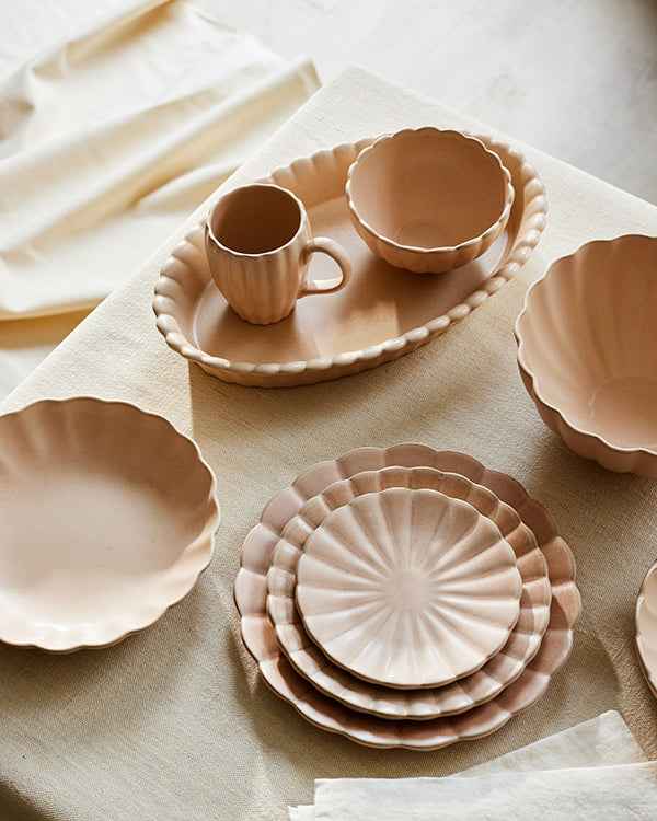 Lafayette Oval Blush Stoneware Baker