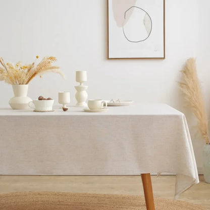 Ruffled Linen Tablecloth | Luxury Table Cover