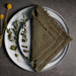 10pcs Large Napkins 41x41cm Rustic Cotton Gauze  Napkin Muslin Tea Towel Dinner Retro Cheesecloth Wedding Party Linen Decor