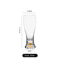 High-grade luxury gold leaf crystal glass craft beer mug large capacity beer mug beverage juice glass