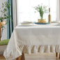 Ruffled Linen Tablecloth | Luxury Table Cover