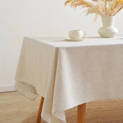 Ruffled Linen Tablecloth | Luxury Table Cover