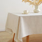 Ruffled Linen Tablecloth | Luxury Table Cover