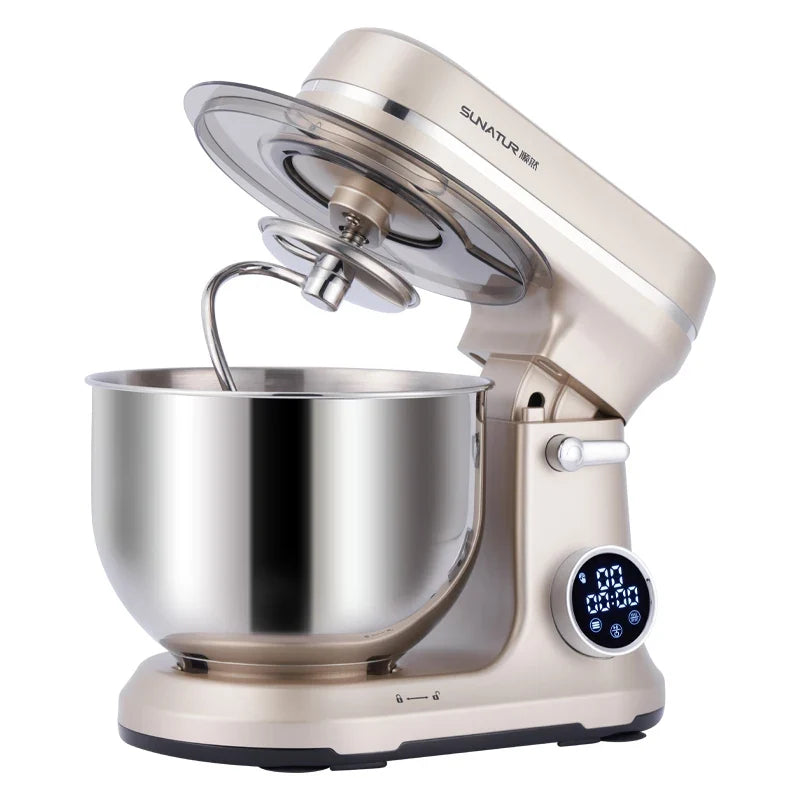 SUNATUR 5.5L Stand Mixer 800w electric kitchen blender planetary mixer timed Food Processor Direct current mixer Cake Baking