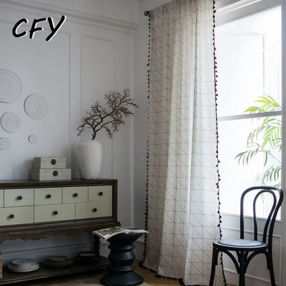Linen Tassel Curtains