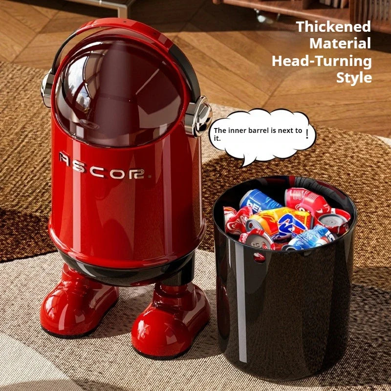 Touchless Sensor Trash Can Stainless Steel Premium Large Capacity Garbage Bin Kitchen Bathroom Bedroom Living Room Maison