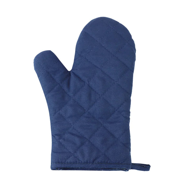 Non Slip Heat Proof Oven Glove | Polyester Cotton Microwave Protector for Baking and BBQ