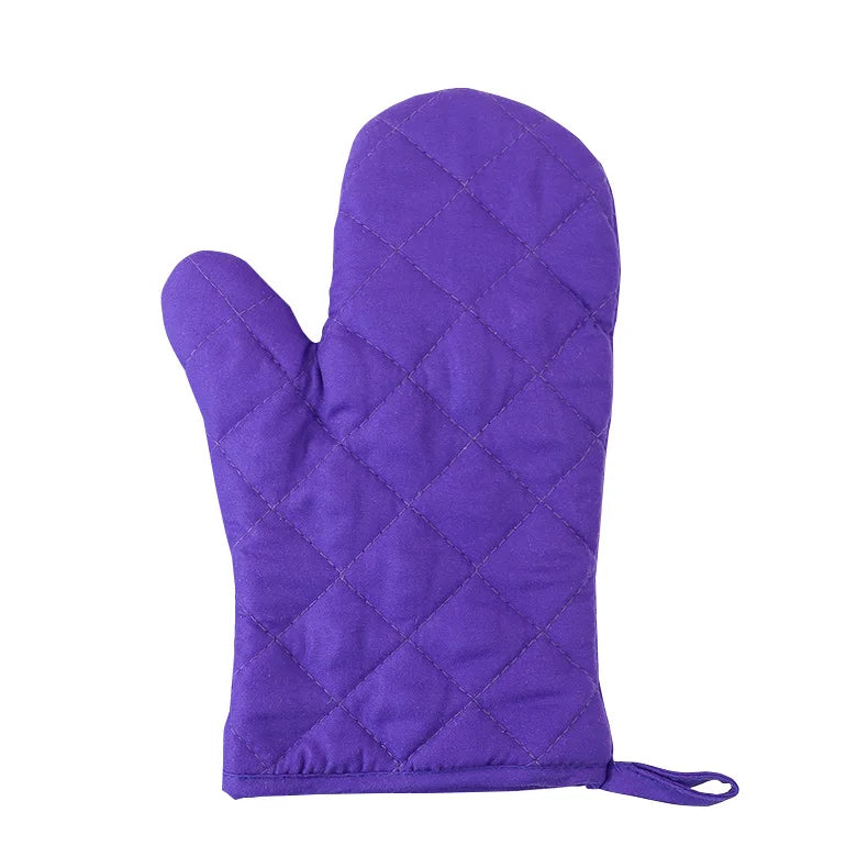 Non Slip Heat Proof Oven Glove | Polyester Cotton Microwave Protector for Baking and BBQ