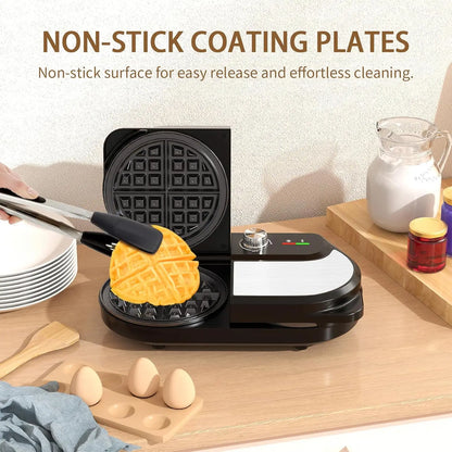Belgian Waffle Maker 1400W For Breakfast And Snacks