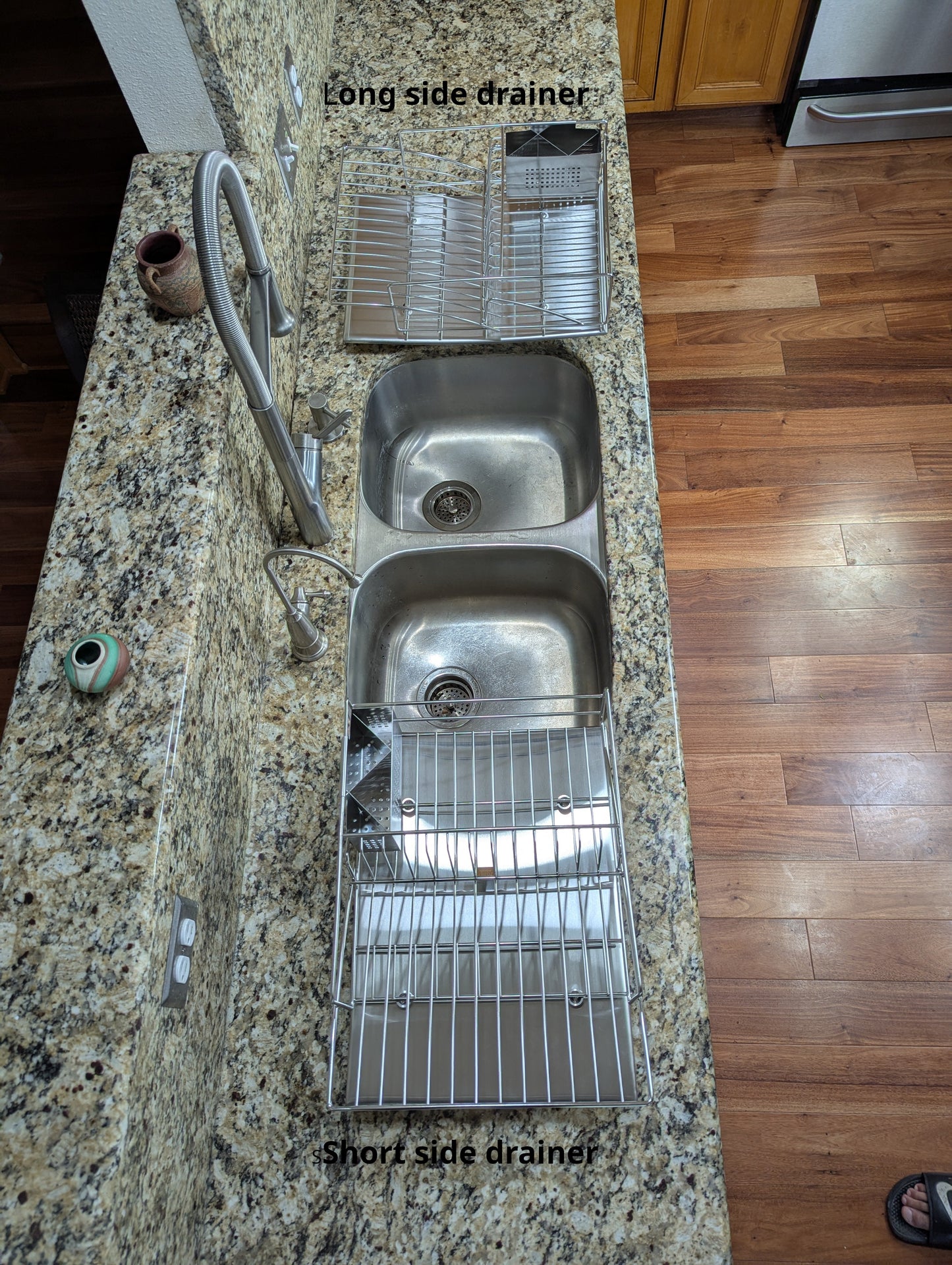 Rohan Stainless Steel Dish Rack Drainer with Cutlery Holder