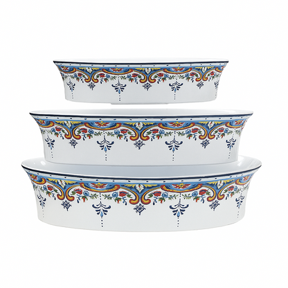 Zanzibar Oven to Table  Stoneware Oval Baking Dishes , Set of 3