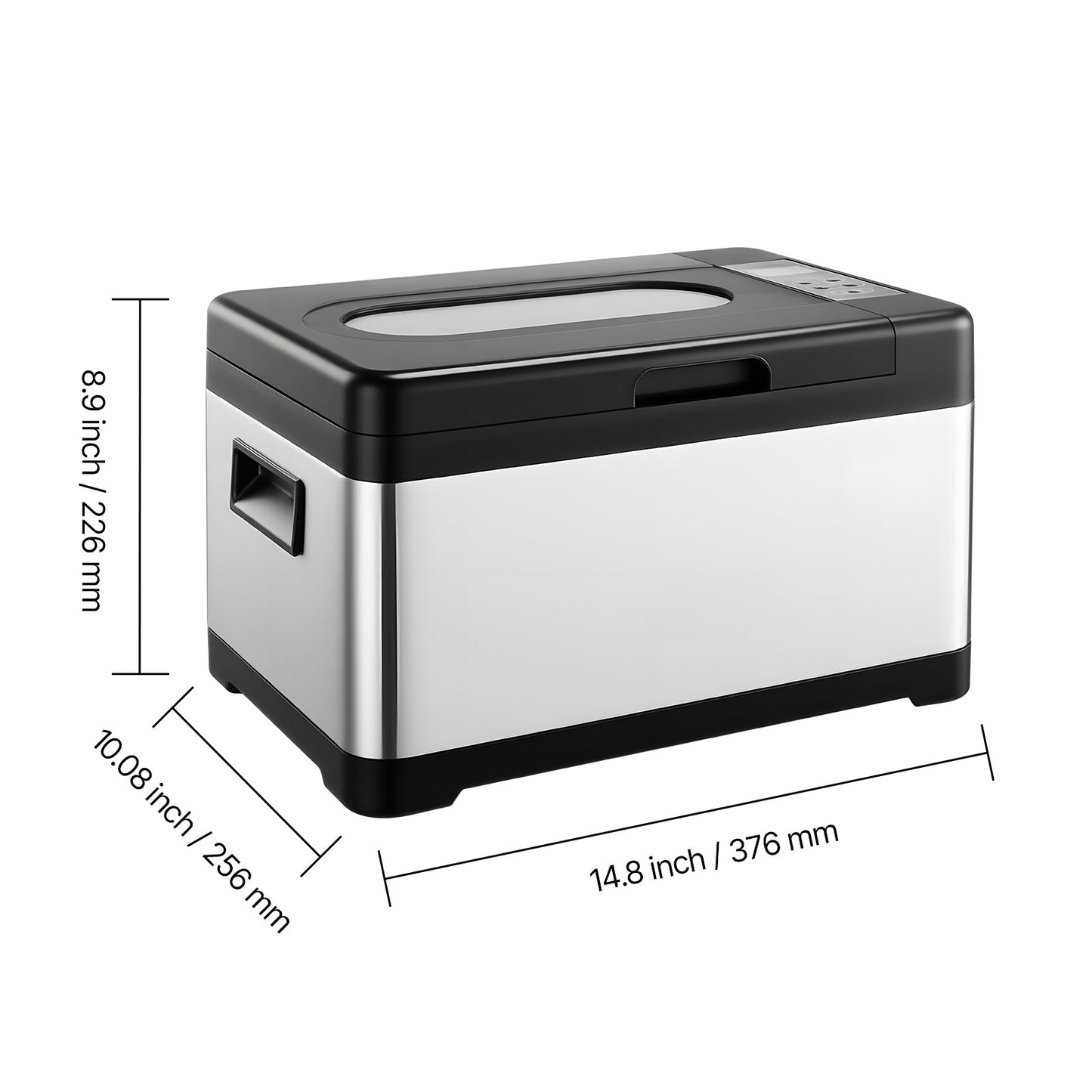 Sous Vide Cooker, 800W Sous-Vide Machine, Suveed Cooking Machine with LED Digital Display, Glass Lid, Precise Temperature & Timer Control, for Family & Friends, All-in-One Sous Vide Pot