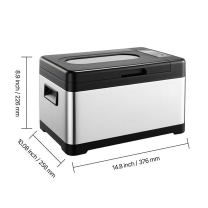 Sous Vide Cooker, 800W Sous-Vide Machine, Suveed Cooking Machine with LED Digital Display, Glass Lid, Precise Temperature & Timer Control, for Family & Friends, All-in-One Sous Vide Pot