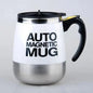 Black Smart Lazy Automatic Stainless Steel Self Stirring Magnetic Mug Creative Coffee Mixing Cup Automatic Self Mixing & Spinning Cup Cute Christmas Birthday Gift Idea For Men And Women