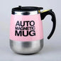 Black Smart Lazy Automatic Stainless Steel Self Stirring Magnetic Mug Creative Coffee Mixing Cup Automatic Self Mixing & Spinning Cup Cute Christmas Birthday Gift Idea For Men And Women