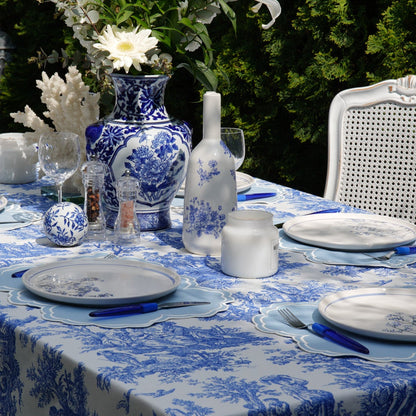 AQUELLE BABY BLUE RECTANGLE FABRIC PLACEMAT (Set Of 4)