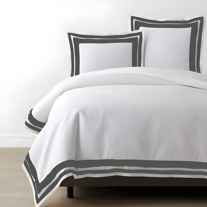 400TC Cotton Sateen Double Border Frame Duvet Cover Set