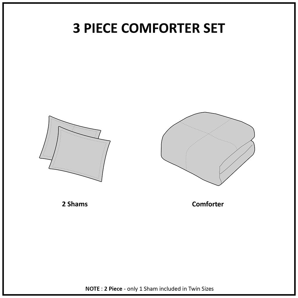 King/Cal King Fur Down Alternative Comforter Mini Set