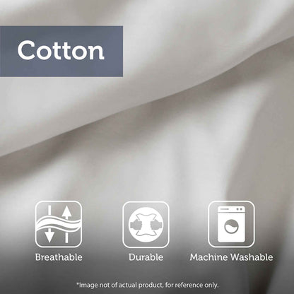 3 Piece Tufted Cotton Chenille Palm Comforter Set Off-White King/Cal King