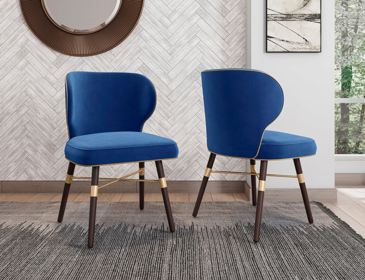 Strine Wood Upholstered Dining Chair