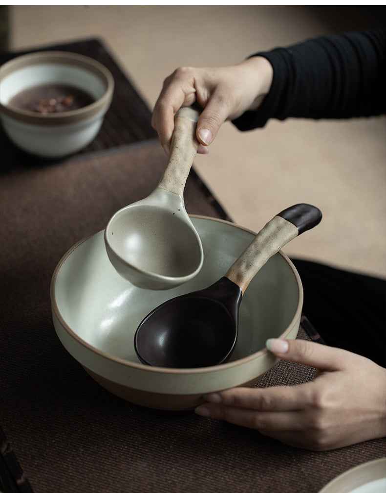 Stoneware Soup Spoon Household Coffee Spoon