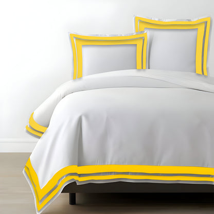 400TC Cotton Sateen Double Border Frame Duvet Cover Set