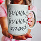 Hunny Bunny Mama Ceramic Mug 16oz Large Pastel Coffee Cup Blue Pink