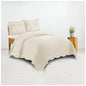 Monogram 400TC Luxurious Wavy Embroidery & Border Cotton Sateen Duvet Cover Set