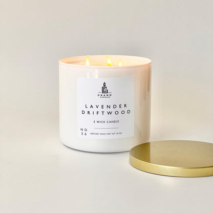 Lavender Driftwood Candle