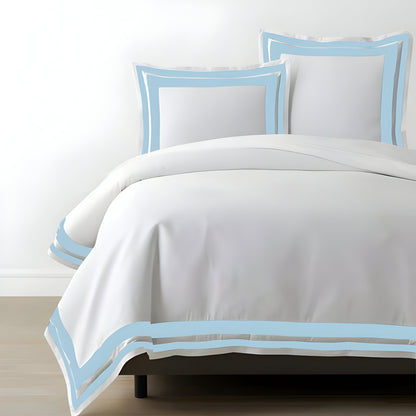 400TC Cotton Sateen Double Border Frame Duvet Cover Set