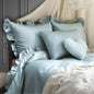 400TC Cotton Sateen Ruffle Duvet Cover Set