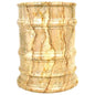 Marble Wastebasket Crafted from Sahara Beige Marble