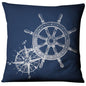 Navigation Navy Blue Nautical Shell Starfish Linen Pillow Cover Blue Anchor Navigation Anchor Sailboat Pillowcase Marine Cushion Cover Sofa Home Decorative Cushion Cover For Home
