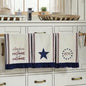 Celebration America My Sweet Home Ruffled Tea Towel Set - Set of 3