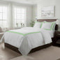 500TC Cotton Triple Embroidery Sateen Solid Duvet Cover Set