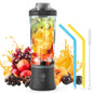 Portable Blender 600ml Electric Juicer Fruit Mixers 4000mah Usb Rechargeable Smoothie Mini Blender Personal Juicer Colorful Cup  Personal Size Blender Mini Fruit Mixer Milkshake Smoothie Maker With Usb Rechargeable Juicer