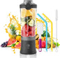 Portable Blender 600ml Electric Juicer Fruit Mixers 4000mah Usb Rechargeable Smoothie Mini Blender Personal Juicer Colorful Cup  Personal Size Blender Mini Fruit Mixer Milkshake Smoothie Maker With Usb Rechargeable Juicer