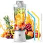 Portable Blender 600ml Electric Juicer Fruit Mixers 4000mah Usb Rechargeable Smoothie Mini Blender Personal Juicer Colorful Cup  Personal Size Blender Mini Fruit Mixer Milkshake Smoothie Maker With Usb Rechargeable Juicer