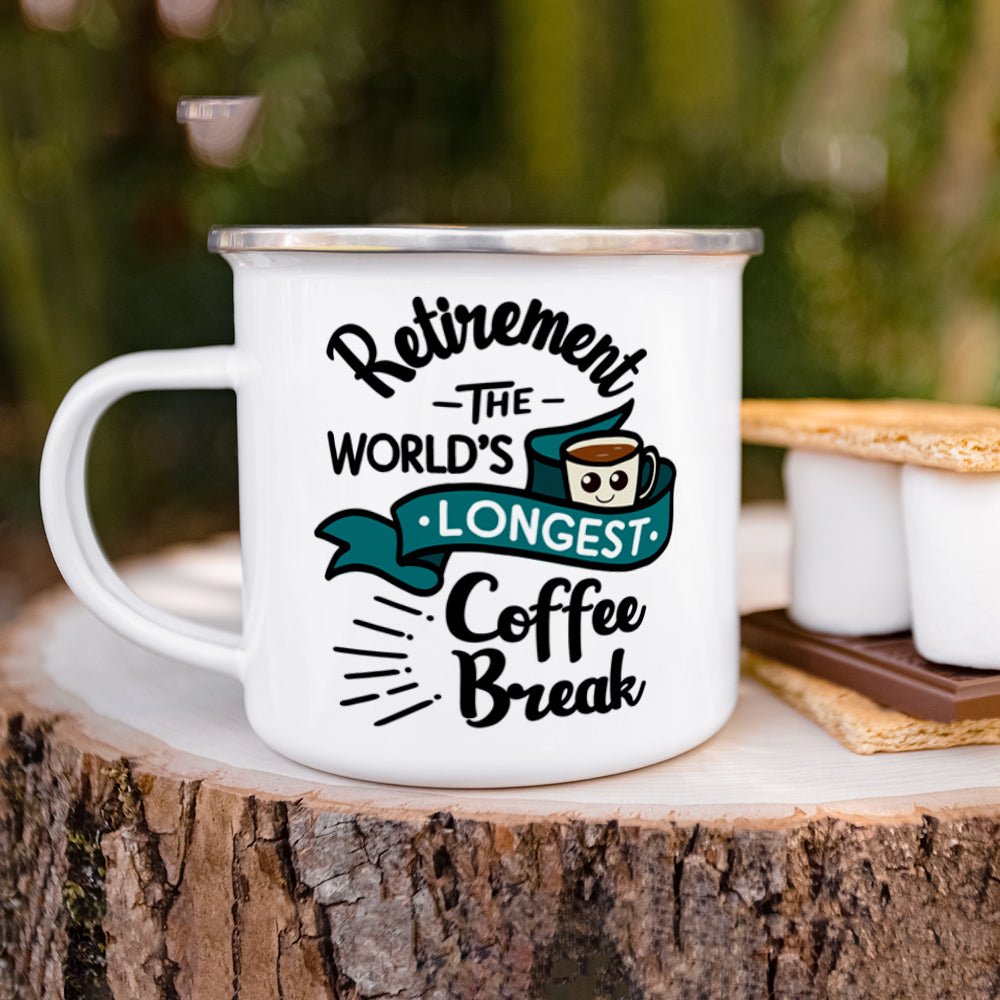 Retirement The World's Longest Coffee Break Camp Mug